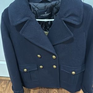 American Eagle Navy Peacoat gold colored buttons Brand new with Tags medium